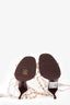 Valentino White Rockstud Strappy Sandal Heels Size 38