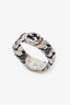 Gucci Sterling Silver GG Logo Band Ring