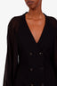 Frame Black Double Breasted Blazer Dress Size XS