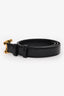 Celine Black Leather Triomphe 18MM Belt Size 80