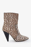 Stuart Weitzman Leopard Print Pony Hair Ankle Boots Size 9