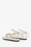 Proenza Schouler White Strappy Flat Sandals Size 35.5