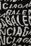 Balenciaga Black/White Wool Logo Scarf
