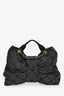 Pre-Loved Chanel™ 2025 Black Denim Maxi Bow Bag