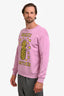 Gucci Purple/Yellow Pineapple Logo Printed Sweatshirt Size XS Mens