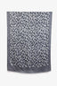 Max Mara Blue Wool Silk Scarf