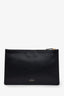 Valentino x Undercover Black Leather Graphic Print Pouch