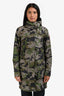 Canada Goose Green Nylon Camouflage Midi Rain Jacket Size XS