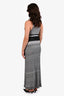 Missoni Black/White Patterned A-Line Sleeveless Maxi Dress Size 40