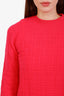 Hermès Rose Flash Virgin Wool Crewneck Sweater Size 36