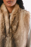 Cassin Brown Muskrat Fur Vest
