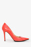 Jimmy Choo Coral Croc Embossed Patent Heels Size 38