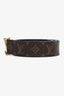 Louis Vuitton Monogram/Black Leather Reversible LV Initiales Belt Size 95