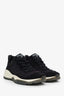 Pre-loved Chanel™ Black Suede Quilted Tweed CC Sneaker Size 37