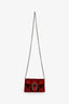 Red Suede GG Dionysus Super Mini Bag