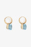 Boucles d’oreilles pendantes Mini Nudo Pomellato en or rose 18 carats et topaze bleue