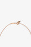 Tiffany & Co. 18K Rose Gold Pink Sapphire Small Smile Pendant Necklace