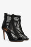 Alaïa Black Leather Gladiator Heels Size 38