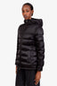 Prada Black Nylon Hooded Puffer Jacket Size 44