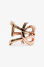 Saint Laurent Rose Gold Tone Monogramme Twist Cuff Bracelet