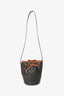 Celine Brown Triomphe Monogram Canvas Small Drawstring Bucket Bag