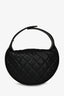 Pre-loved Chanel™ 2022+ Black Leather Mini Bow Chain Hobo Bag