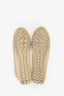 Louis Vuitton White Epi Leather Logo Flats Size 36