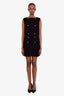 Sandro Black Knit Buttoned Cropped Vest + Mini Skirt Set Size 38