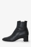 Hermès Black Leather Novita 60 Ankle Boots Size 37