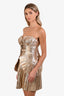 Cult Gaia Gold 'Charlique' Mini Dress Size 6