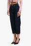 Carven Dark Blue Barrel Leg Jeans Size 34