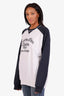 Christian Dior Navy/White Cotton Atelier Sweatshirt Size XXL