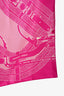Hermès Pink Silk 'Mors a Jouets' Scarf 90