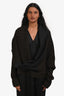 Gary Graham Brown/Grey Knit Button-Up Cardigan Size S