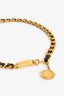 Pre-loved Chanel™ Vintage Black Leather Gold Chain Link CC Coin 'Chanel™ ID' Tag Belt