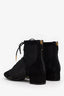 Christian Dior Black Suede Resille Naughtily-D 30mm Ankle Boots Size 38.5