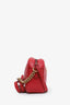 Gucci Red Leather GG Marmont Small Camera Bag