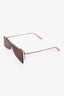Gucci Pink GG0363S Flip Up Rectangular Sunglasses