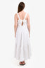 Theory White Linen Maxi Dress Size L