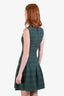 Alaïa Green Knit Flared Dress Size 36