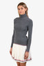 Thom Browne Grey Wool Turtleneck Sweater Size 38
