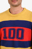Gucci Yellow/Blue/Red Wool 'Gucci 100' Sweater Size L Mens