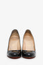Christian Louboutin Black Patent Leather 'Ron Ron 100' Heels Size 39