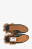 Gucci Green/Pink GG Monogram Velvet Mules Size 36.5