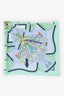 Hermès Green/Multicolour Silk Bouquets Sellier Scarf Size 90cm