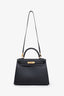 Hermès 2013 Black Epsom Leather Sellier Kelly 28 With Strap