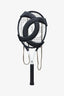Pre-loved Chanel™ 23C Black/White 2-Piece Tennis Racket & Back Holster Set