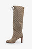 Bottes sur le genou Gucci GG Canvas Pointure 40