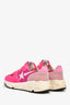 Golden Goose Hot Pink Suede Mesh Running Sneakers Size 38