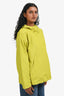 Eileen Fisher Lime Green Cotton Nylon Windbreaker Jacket Size XS